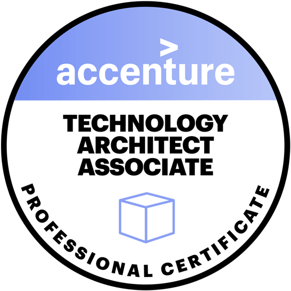 Accenture Technology Architect Associate - Accenture certification badge